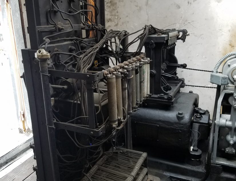 Back Side of Old DC Elevator Controller Before Upgrade